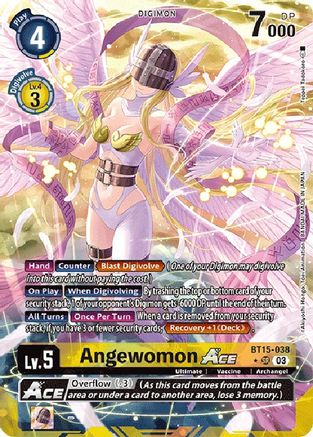 Angewomon Ace (Alternate Art) (BT15-038) - Exceed Apocalypse Foil - Premium Digimon Single from Bandai - Just $44.24! Shop now at Game Crave Tournament Store