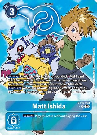 Matt Ishida (Alternate Art) (BT15-083) - Exceed Apocalypse Foil - Premium Digimon Single from Bandai - Just $11.11! Shop now at Game Crave Tournament Store