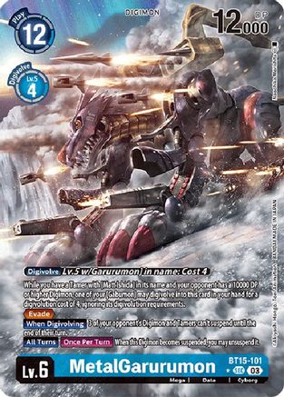 MetalGarurumon (Alternate Art) (BT15-101) - Exceed Apocalypse Foil - Premium Digimon Single from Bandai - Just $42.09! Shop now at Game Crave Tournament Store