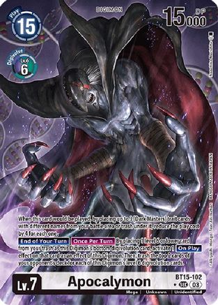 Apocalymon (Alternate Art) (BT15-102) - Exceed Apocalypse Foil - Premium Digimon Single from Bandai - Just $7.67! Shop now at Game Crave Tournament Store