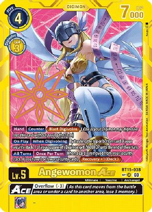 Angewomon Ace (Special Rare) (BT15-038) - Exceed Apocalypse Foil - Premium Digimon Single from Bandai - Just $475! Shop now at Game Crave Tournament Store