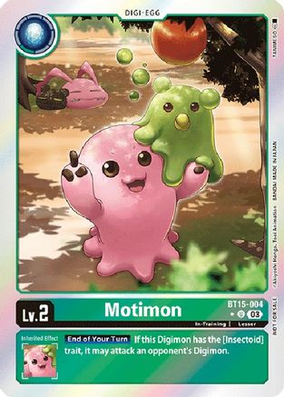 Motimon (Exceed Apocalypse Box Promotion Pack) (BT15-004) - Exceed Apocalypse Foil - Premium Digimon Single from Bandai - Just $1.76! Shop now at Game Crave Tournament Store