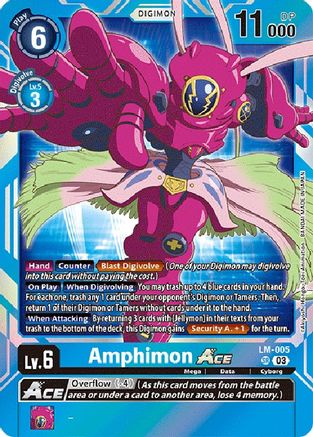 Amphimon Ace (English Exclusive) (LM-005) - Exceed Apocalypse Foil - Premium Digimon Single from Bandai - Just $0.91! Shop now at Game Crave Tournament Store