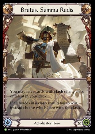 Brutus, Summa Rudis - JDG024 (JDG024) - Flesh and Blood: Promo Cards Cold Foil