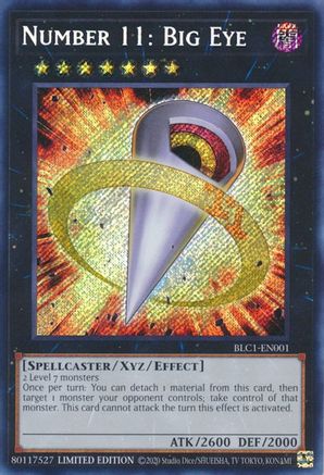 Number 11: Big Eye (BLC1-EN001) - Battles of Legend: Chapter 1 Limited - Premium Yugioh Single from Konami - Just $3.17! Shop now at Game Crave Tournament Store