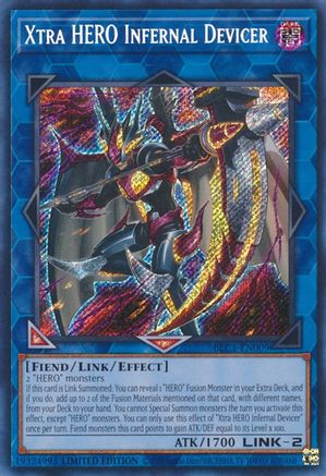 Xtra HERO Infernal Devicer (BLC1-EN009) - Battles of Legend: Chapter 1 Limited - Premium Yugioh Single from Konami - Just $5.63! Shop now at Game Crave Tournament Store