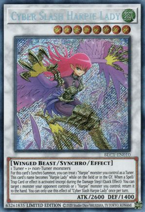 Cyber Slash Harpie Lady (BLC1-EN010) - Battles of Legend: Chapter 1 Limited - Premium Yugioh Single from Konami - Just $3.62! Shop now at Game Crave Tournament Store