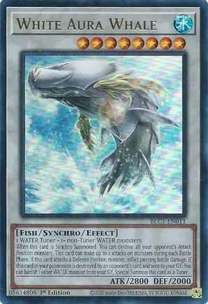White Aura Whale (BLC1-EN011) - Battles of Legend: Chapter 1 1st Edition - Premium Yugioh Single from Konami - Just $0.92! Shop now at Game Crave Tournament Store
