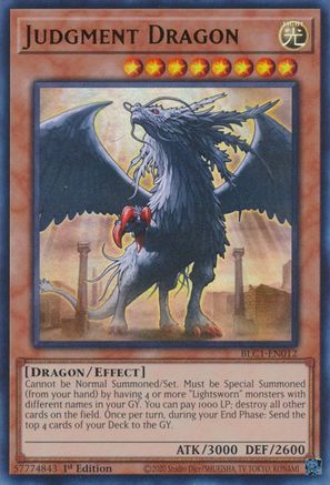 Judgment Dragon (BLC1-EN012) - Battles of Legend: Chapter 1 1st Edition - Premium Yugioh Single from Konami - Just $0.90! Shop now at Game Crave Tournament Store