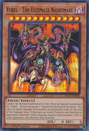 Yubel - The Ultimate Nightmare (BLC1-EN029) - Battles of Legend: Chapter 1 1st Edition - Premium Yugioh Single from Konami - Just $0.82! Shop now at Game Crave Tournament Store