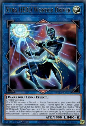Xtra HERO Wonder Driver (BLC1-EN031) - Battles of Legend: Chapter 1 1st Edition - Premium Yugioh Single from Konami - Just $1.19! Shop now at Game Crave Tournament Store