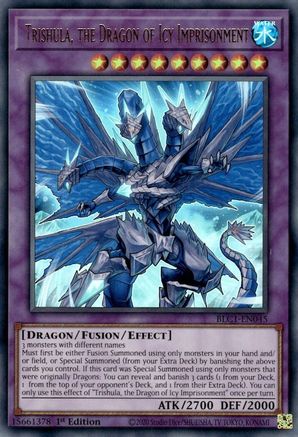Trishula, the Dragon of Icy Imprisonment (BLC1-EN045) - Battles of Legend: Chapter 1 1st Edition - Premium Yugioh Single from Konami - Just $2.31! Shop now at Game Crave Tournament Store