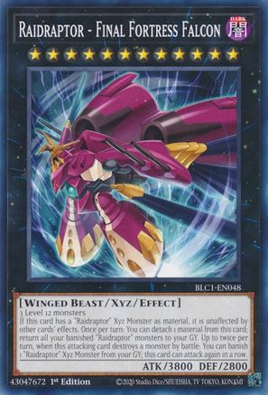 Raidraptor - Final Fortress Falcon (BLC1-EN048) - Battles of Legend: Chapter 1 1st Edition - Premium Yugioh Single from Konami - Just $0.25! Shop now at Game Crave Tournament Store