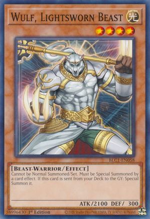 Wulf, Lightsworn Beast (BLC1-EN058) - Battles of Legend: Chapter 1 1st Edition - Premium Yugioh Single from Konami - Just $0.94! Shop now at Game Crave Tournament Store