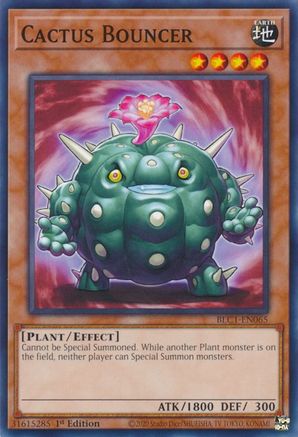 Cactus Bouncer (BLC1-EN065) - Battles of Legend: Chapter 1 1st Edition - Premium Yugioh Single from Konami - Just $0.25! Shop now at Game Crave Tournament Store