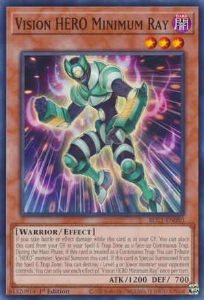 Vision HERO Minimum Ray (BLC1-EN080) - Battles of Legend: Chapter 1 1st Edition - Premium Yugioh Single from Konami - Just $0.25! Shop now at Game Crave Tournament Store