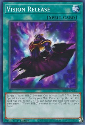 Vision Release (BLC1-EN085) - Battles of Legend: Chapter 1 1st Edition - Premium Yugioh Single from Konami - Just $0.25! Shop now at Game Crave Tournament Store