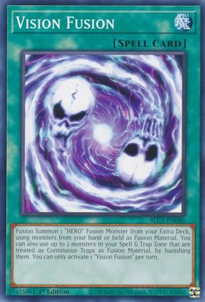 Vision Fusion (BLC1-EN086) - Battles of Legend: Chapter 1 1st Edition - Premium Yugioh Single from Konami - Just $0.25! Shop now at Game Crave Tournament Store