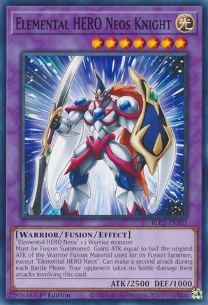 Elemental HERO Neos Knight (BLC1-EN101) - Battles of Legend: Chapter 1 1st Edition - Premium Yugioh Single from Konami - Just $0.25! Shop now at Game Crave Tournament Store