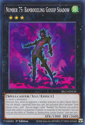 Number 75: Bamboozling Gossip Shadow (BLC1-EN110) - Battles of Legend: Chapter 1 1st Edition - Premium Yugioh Single from Konami - Just $0.30! Shop now at Game Crave Tournament Store