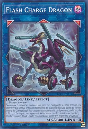 Flash Charge Dragon (BLC1-EN114) - Battles of Legend: Chapter 1 1st Edition - Premium Yugioh Single from Konami - Just $0.25! Shop now at Game Crave Tournament Store