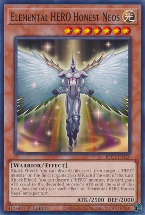 Elemental HERO Honest Neos (BLC1-EN120) - Battles of Legend: Chapter 1 1st Edition - Premium Yugioh Single from Konami - Just $0.25! Shop now at Game Crave Tournament Store