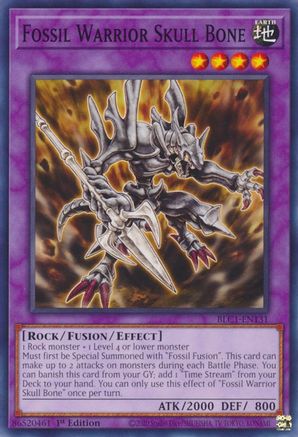 Fossil Warrior Skull Bone (BLC1-EN131) - Battles of Legend: Chapter 1 1st Edition - Premium Yugioh Single from Konami - Just $0.25! Shop now at Game Crave Tournament Store