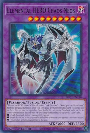 Elemental HERO Chaos Neos (BLC1-EN140) - Battles of Legend: Chapter 1 1st Edition - Premium Yugioh Single from Konami - Just $0.25! Shop now at Game Crave Tournament Store