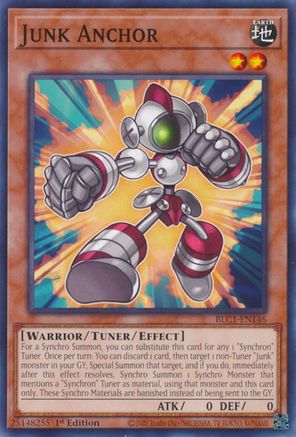 Junk Anchor (BLC1-EN146) - Battles of Legend: Chapter 1 1st Edition - Premium Yugioh Single from Konami - Just $0.25! Shop now at Game Crave Tournament Store