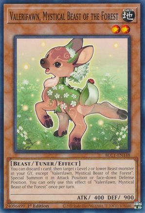 Valerifawn, Mystical Beast of the Forest (BLC1-EN148) - Battles of Legend: Chapter 1 1st Edition - Premium Yugioh Single from Konami - Just $0.25! Shop now at Game Crave Tournament Store