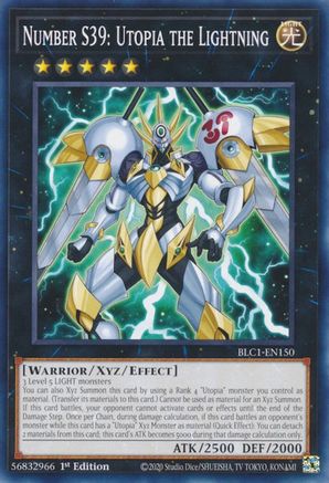 Number S39: Utopia the Lightning (BLC1-EN150) - Battles of Legend: Chapter 1 1st Edition - Premium Yugioh Single from Konami - Just $0.25! Shop now at Game Crave Tournament Store