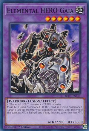 Elemental HERO Gaia (BLC1-EN154) - Battles of Legend: Chapter 1 1st Edition - Premium Yugioh Single from Konami - Just $0.82! Shop now at Game Crave Tournament Store