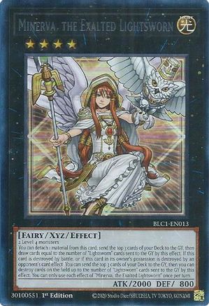 Minerva, the Exalted Lightsworn (Silver) (BLC1-EN013) - Battles of Legend: Chapter 1 1st Edition - Premium Yugioh Single from Konami - Just $0.75! Shop now at Game Crave Tournament Store