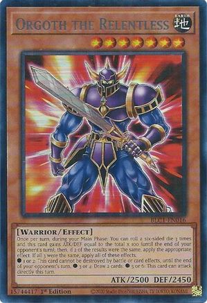 Orgoth the Relentless (Silver) (BLC1-EN016) - Battles of Legend: Chapter 1 1st Edition - Premium Yugioh Single from Konami - Just $0.25! Shop now at Game Crave Tournament Store
