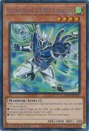 Elemental HERO Stratos (Alternate Art) (Silver) (BLC1-EN022) - Battles of Legend: Chapter 1 1st Edition - Premium Yugioh Single from Konami - Just $1.34! Shop now at Game Crave Tournament Store