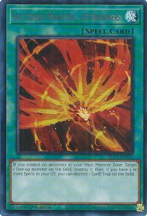 Sky Striker Maneuver - Afterburners! (Silver) (BLC1-EN024) - Battles of Legend: Chapter 1 1st Edition - Premium Yugioh Single from Konami - Just $0.74! Shop now at Game Crave Tournament Store