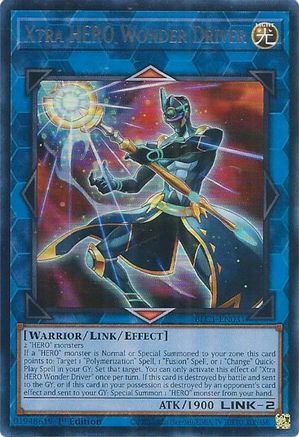 Xtra HERO Wonder Driver (Silver) (BLC1-EN031) - Battles of Legend: Chapter 1 1st Edition - Premium Yugioh Single from Konami - Just $0.72! Shop now at Game Crave Tournament Store