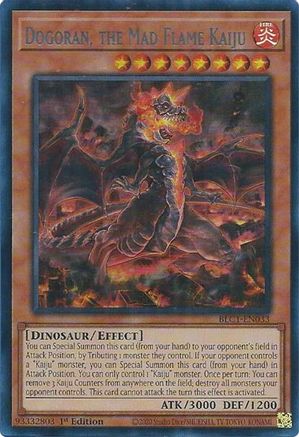 Dogoran, the Mad Flame Kaiju (Silver) (BLC1-EN033) - Battles of Legend: Chapter 1 1st Edition - Premium Yugioh Single from Konami - Just $0.35! Shop now at Game Crave Tournament Store