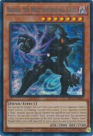 Radian, the Multidimensional Kaiju (Silver) (BLC1-EN035) - Battles of Legend: Chapter 1 1st Edition - Premium Yugioh Single from Konami - Just $0.59! Shop now at Game Crave Tournament Store