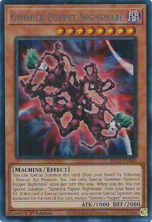 Gimmick Puppet Nightmare (Silver) (BLC1-EN040) - Battles of Legend: Chapter 1 1st Edition - Premium Yugioh Single from Konami - Just $0.32! Shop now at Game Crave Tournament Store