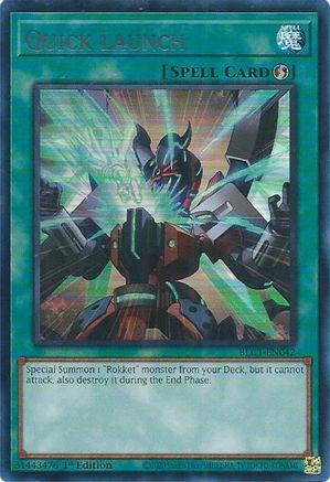 Quick Launch (Silver) (BLC1-EN042) - Battles of Legend: Chapter 1 1st Edition - Premium Yugioh Single from Konami - Just $0.34! Shop now at Game Crave Tournament Store