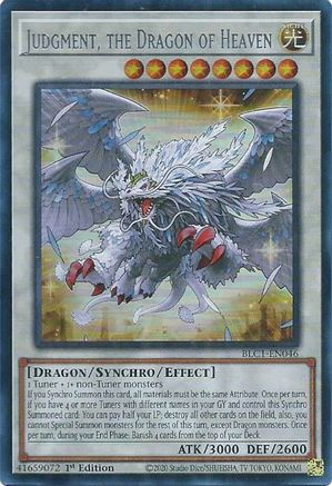 Judgment, the Dragon of Heaven (Silver) (BLC1-EN046) - Battles of Legend: Chapter 1 1st Edition - Premium Yugioh Single from Konami - Just $1.14! Shop now at Game Crave Tournament Store