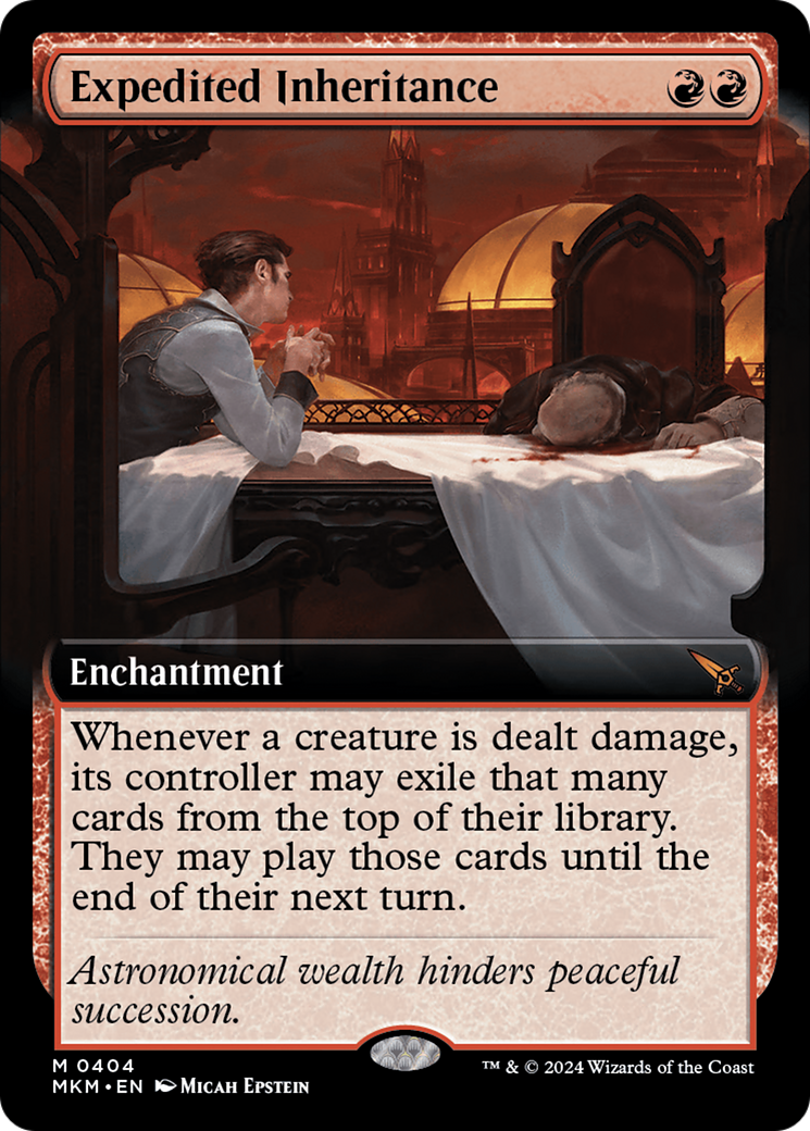 Expedited Inheritance (MKM-404) - Murders at Karlov Manor: (Extended Art) Foil - Premium MTG Single from Wizards of the Coast - Just $0.54! Shop now at Game Crave Tournament Store