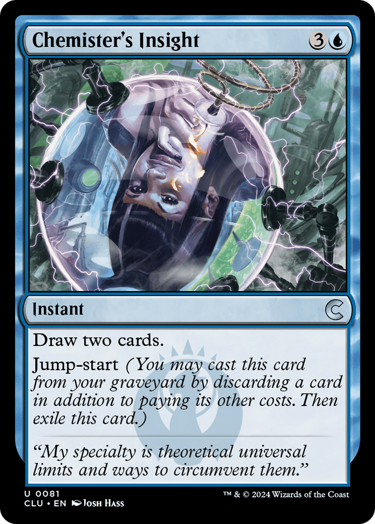 Chemister's Insight (CLU-081) - Ravnica: Clue Edition - Premium MTG Single from Wizards of the Coast - Just $0.25! Shop now at Game Crave Tournament Store