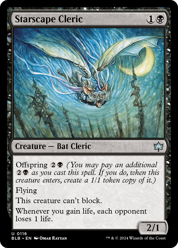 Starscape Cleric (BLB-116) - Bloomburrow - Premium MTG Single from Wizards of the Coast - Just $0.48! Shop now at Game Crave Tournament Store