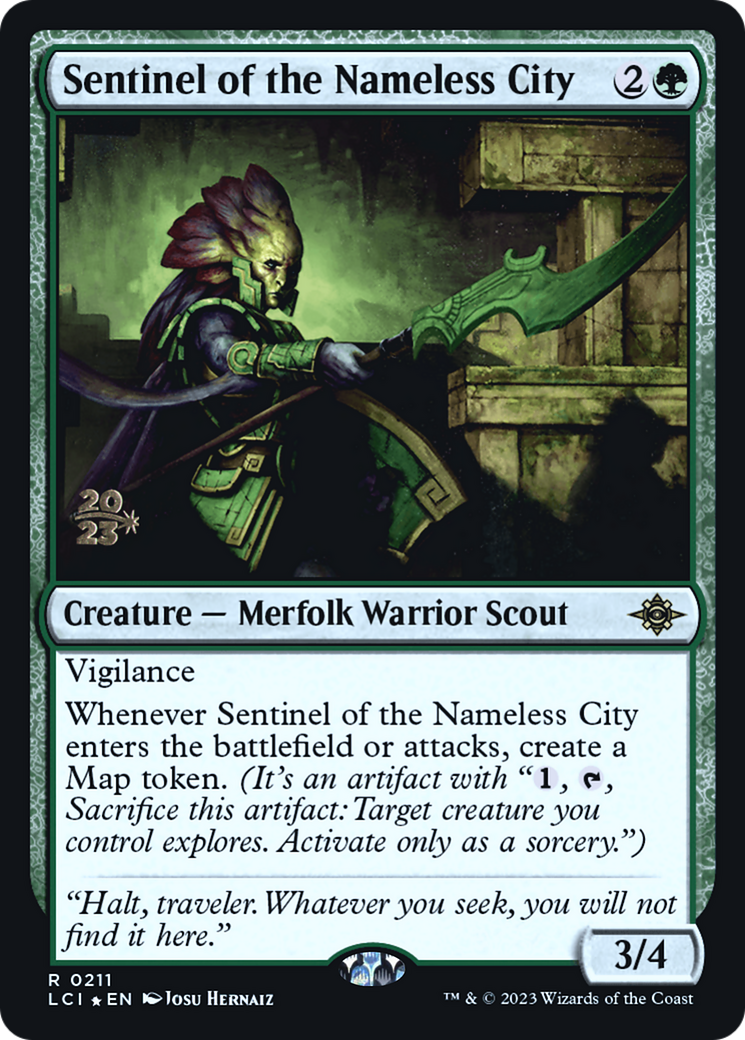 Sentinel of the Nameless City (PLCI-211S) - The Lost Caverns of Ixalan Promos Foil - Premium MTG Single from Wizards of the Coast - Just $1.22! Shop now at Game Crave Tournament Store