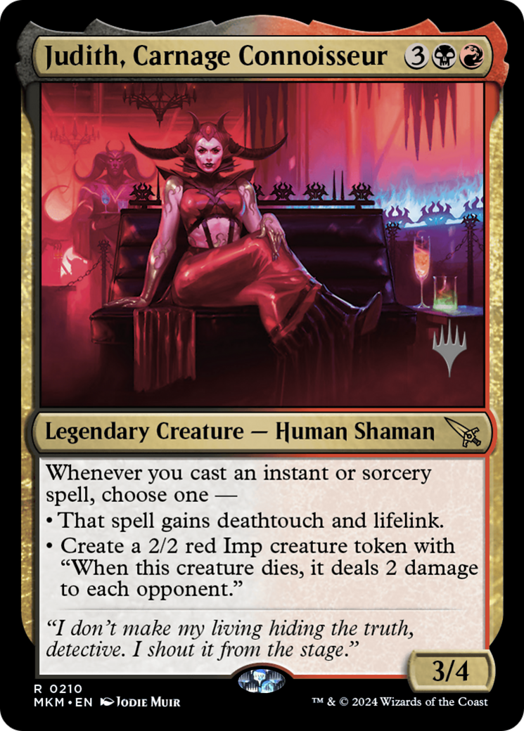 Judith, Carnage Connoisseur (PMKM-210P) - Murders at Karlov Manor Promos - Premium MTG Single from Wizards of the Coast - Just $0.56! Shop now at Game Crave Tournament Store