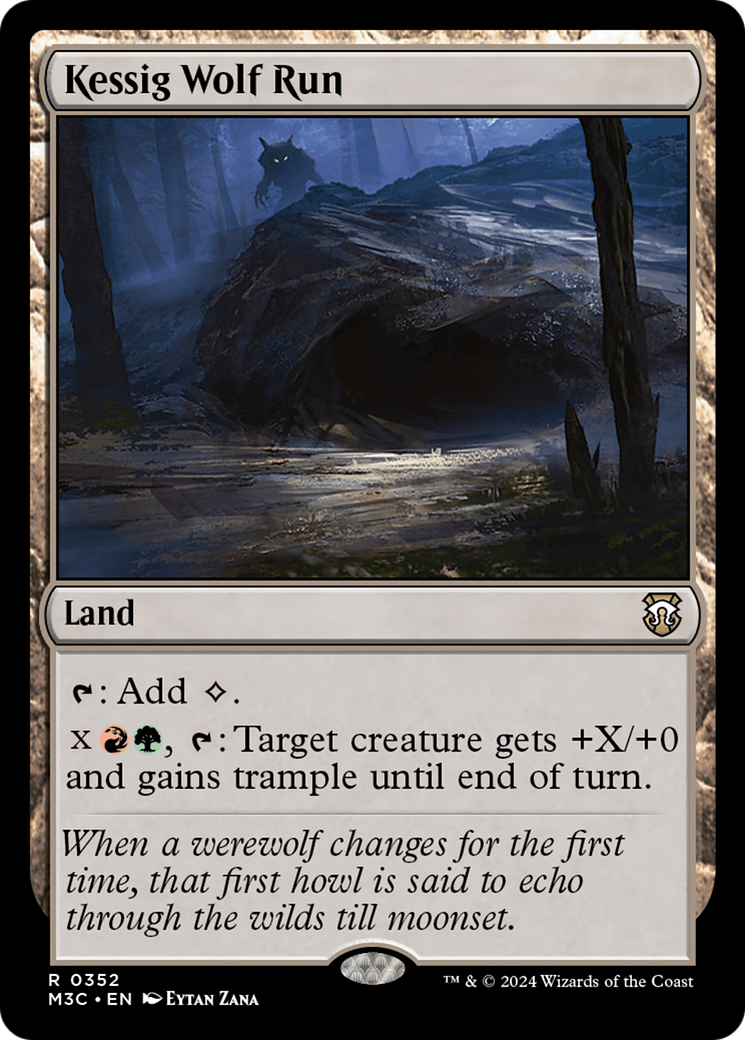Kessig Wolf Run (M3C-352) - Modern Horizons 3 Commander Foil - Premium MTG Single from Wizards of the Coast - Just $0.25! Shop now at Game Crave Tournament Store