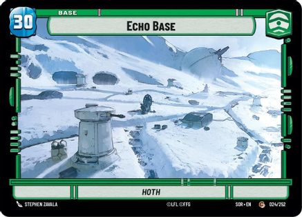 Echo Base (24) - Spark of Rebellion - Premium Star Wars: Unlimited Single from Spark of Rebellion - Just $0.08! Shop now at Game Crave Tournament Store