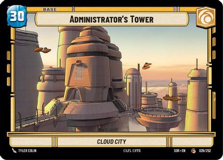 Administrator's Tower (29) - Spark of Rebellion - Premium Star Wars: Unlimited Single from Spark of Rebellion - Just $0! Shop now at Game Crave Tournament Store